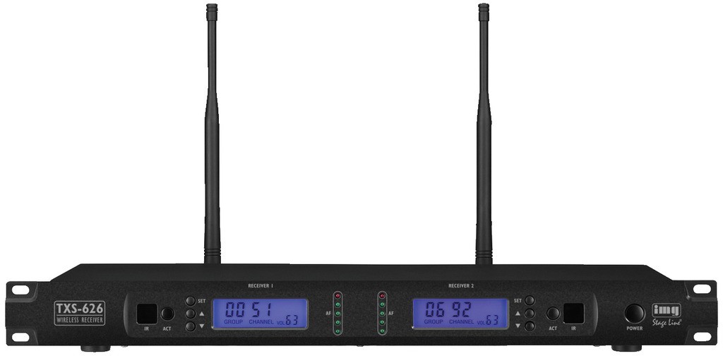 IMG Stage Line TXS-626 - 2-kanałowy odbiornik wieloczęstotliwościowy