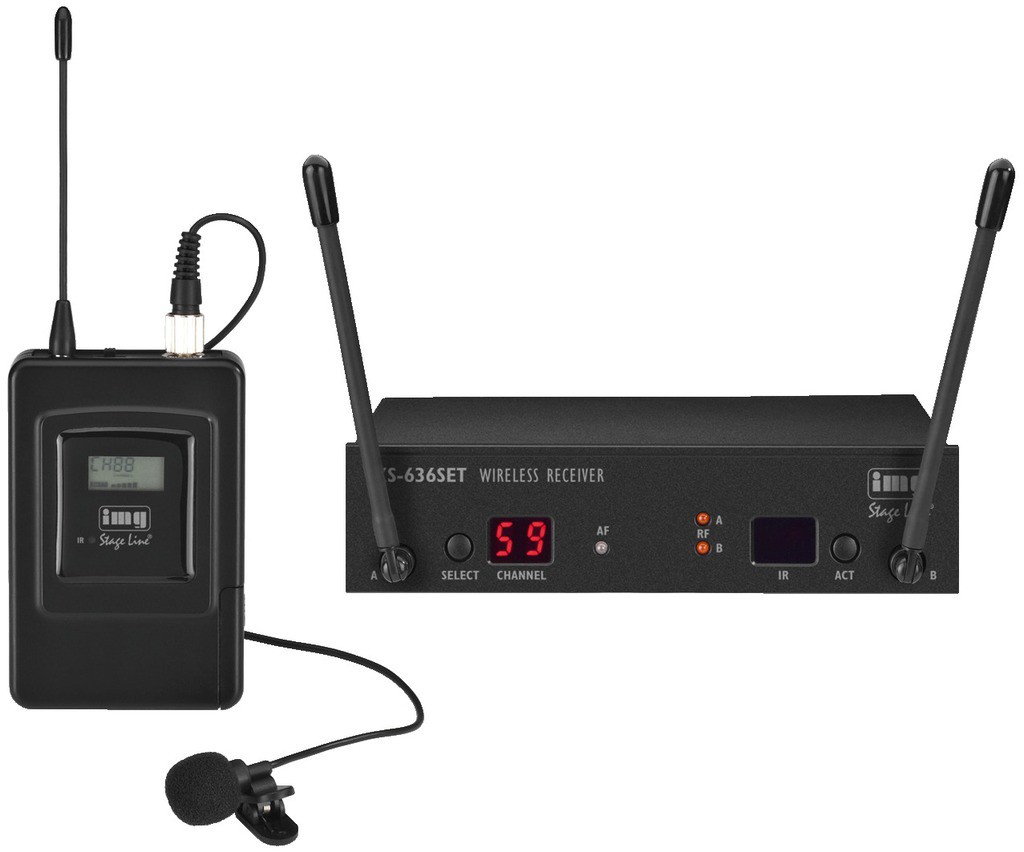 IMG Stage Line TXS-636SET - system bezprzewodowy z mikrofonem krawatowym