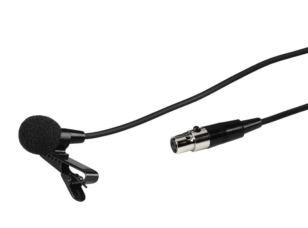 Monacor ECM-300L - elektretowy mikrofon krawatowy