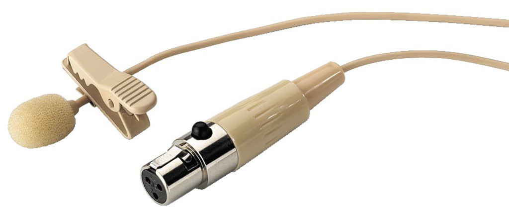 Monacor ECM-501L/SK - elektretowy mikrofon krawatowy Monacor ECM-501L/SK - elektretowy mikrofon krawatowy
