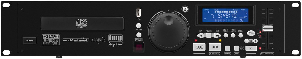 IMG Stage Line CD-196USB - odtwarzacz CD / MP3 dla DJ'a IMG Stage Line CD-196USB - odtwarzacz CD / MP3 dla DJ'a