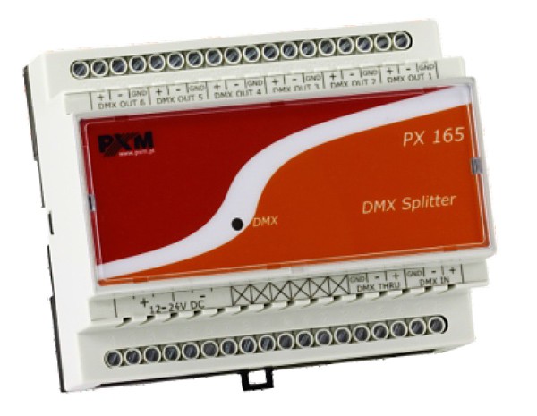 PXM PX165 Rail DMX Splitter - rozdzielacz linii DMX PXM PX165 Rail DMX Splitter - rozdzielacz linii DMX