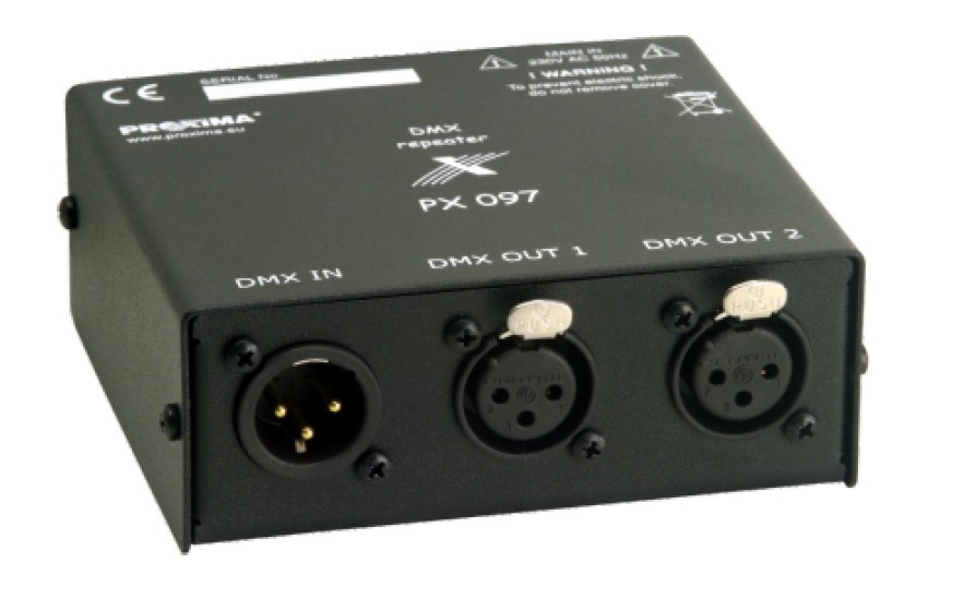PXM PX097 DMX Repeater - wzmacniacz sygnału DMX PXM PX097 DMX Repeater - wzmacniacz sygnału DMX