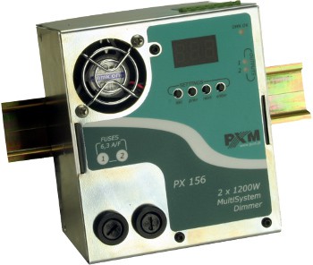PXM PX156 MultiSystem Dimmer 2 x 1200 W - ściemniacz PXM PX156 MultiSystem Dimmer 2 x 1200 W - ściemniacz