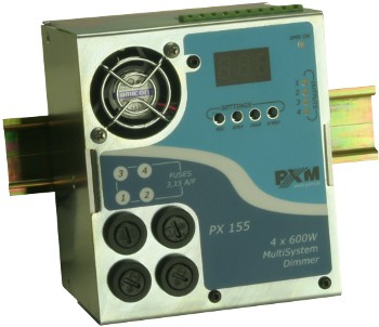 PXM PX155 MultiSystem Dimmer 4 x 600 W - ściemniacz PXM PX155 MultiSystem Dimmer 4 x 600 W - ściemniacz