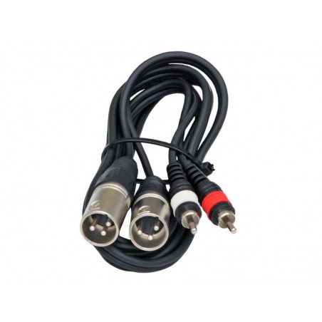 JB Systems RCA - XLRM 1,5 m - kabel audio (1,5m)