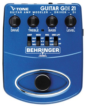 Behringer V-TONE GUITAR DRIVER DI GDI21 - efekt gitarowy