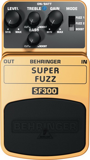 Behringer SUPER FUZZ SF300 - efekt gitarowy Behringer SUPER FUZZ SF300 - efekt gitarowy