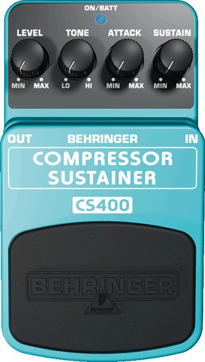 Behringer COMPRESSOR/SUSTAINER CS400 - efekt gitarowy Behringer COMPRESSOR/SUSTAINER CS400 - efekt gitarowy
