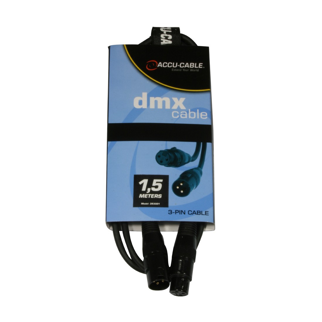 Câble DMX Professionnel 3-pin XLR Mâle/femelle - 10 Mètres, Impédance 110 Ohm