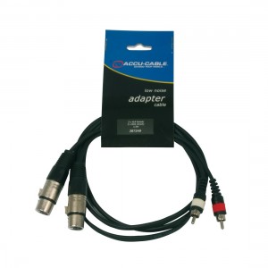 Accu-Cable AC-XF-2R/1,5 - kabel adapter 2x XLRF - 2 x RCA