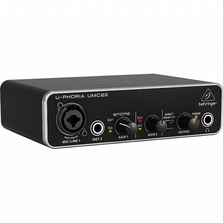 Behringer U-PHORIA UMC22 - interfejs USB z preampem MIDAS