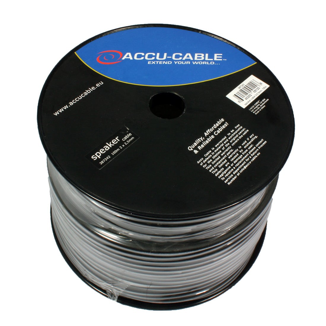 Accu-Cable AC-SC2-2,5/100R-B - kabel głośnikowy (1m) Accu-Cable AC-SC2-2,5/100R-B - kabel głośnikowy (1m)