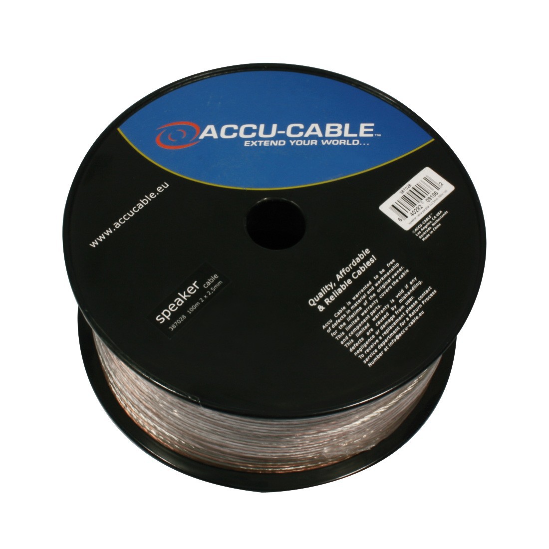 Accu-Cable AC-SC2-2,5/100R-T - kabel głośnikowy (1m)