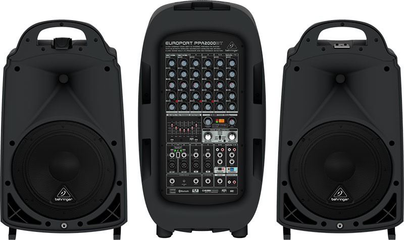 Behringer PPA2000BT - przenośny zestaw nagłośnieniowy z bluetooth Behringer PPA2000BT - przenośny zestaw nagłośnieniowy z bluetooth