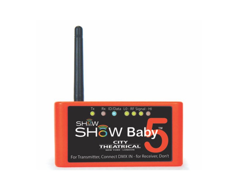 City Theatrical SHOW BABY 5 - bezprzewodowy sterownik DMX City Theatrical SHOW BABY 5 - bezprzewodowy sterownik DMX