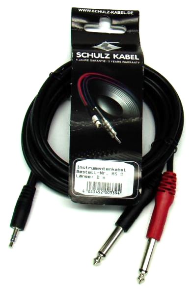 SCHULZKABEL MS-1 - kabel mini JACK - 2x JACK