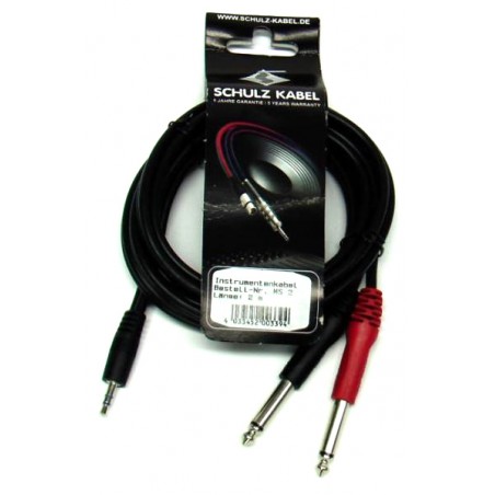 SCHULZKABEL MS-1 - kabel mini JACK - 2x JACK