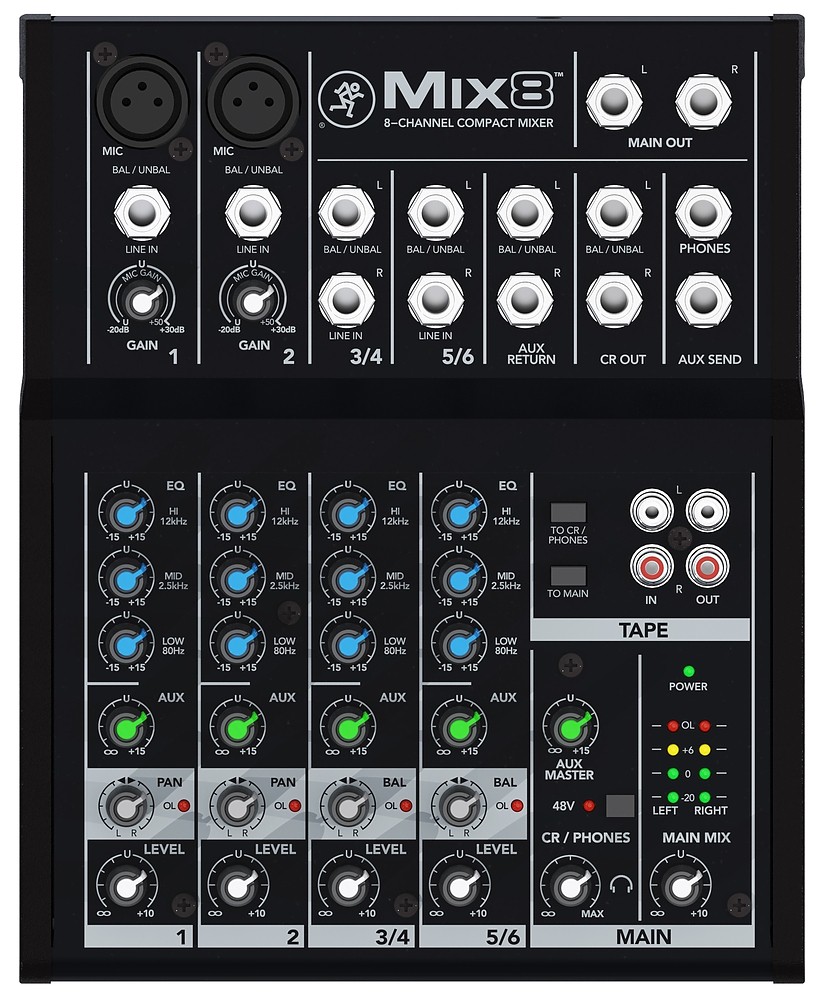 Mackie MIX 8 - mikser audio Mackie MIX 8 - mikser audio