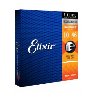 Elixir 12052 - struny do gitary elektrycznej NanoWeb 10-46