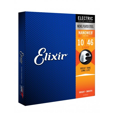 Elixir 12052 - struny do gitary elektrycznej NanoWeb 10-46