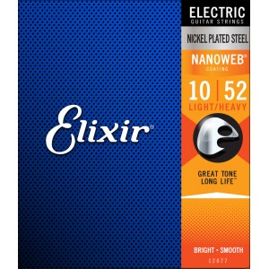 Elixir 12077 - struny do gitary elektrycznej NanoWeb 10-52