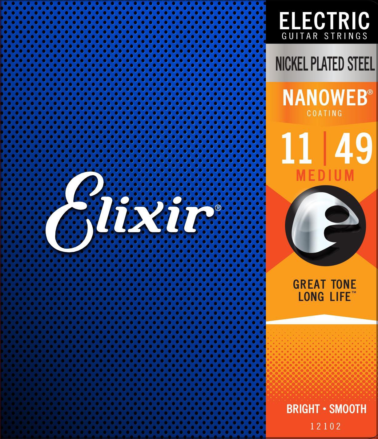 Elixir 12102 - struny do gitary elektrycznej NanoWeb 11-49