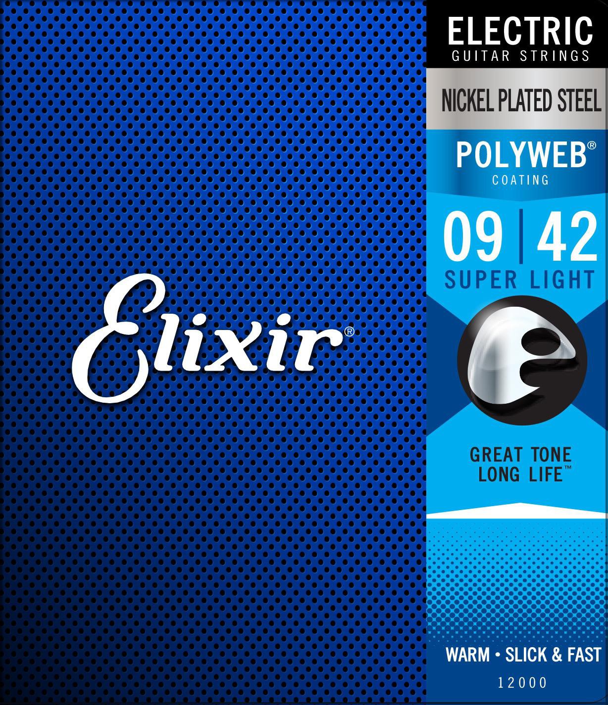 Elixir 12000 - struny do gitary elektrycznej PolyWeb 9-42