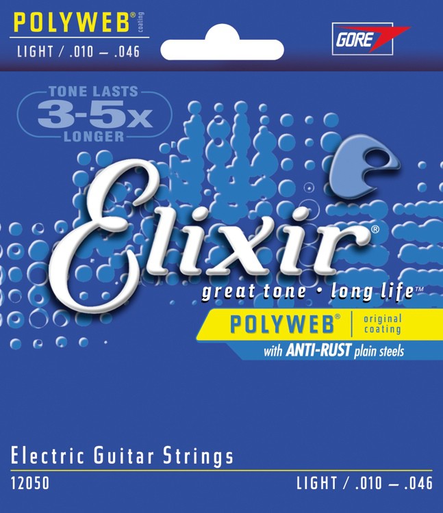 Elixir 12050 - struny do gitary elektrycznej PolyWeb 10-46 Elixir 12050 - struny do gitary elektrycznej PolyWeb 10-46