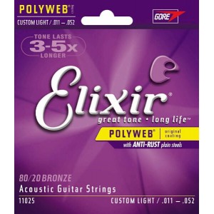 Elixir 11025 - struny do gitary akustycznej PolyWeb 11-52