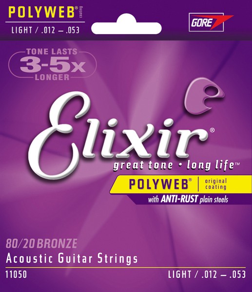 Elixir 11050 - struny do gitary akustycznej PolyWeb 12-53 Elixir 11050 - struny do gitary akustycznej PolyWeb 12-53