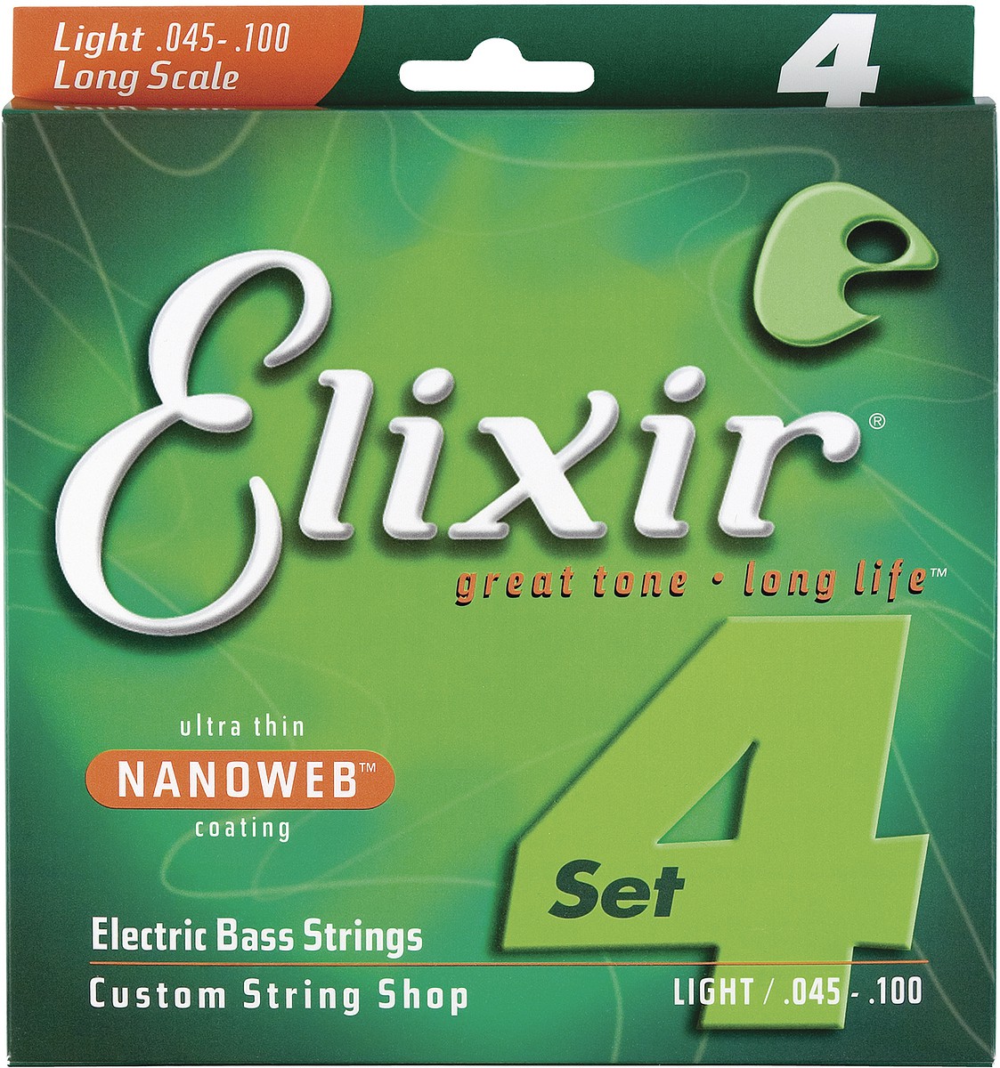 Elixir 14052 - struny do gitary basowej 4 strunowej NanoWeb 45-100 Elixir 14052 - struny do gitary basowej 4 strunowej NanoWeb 45-100