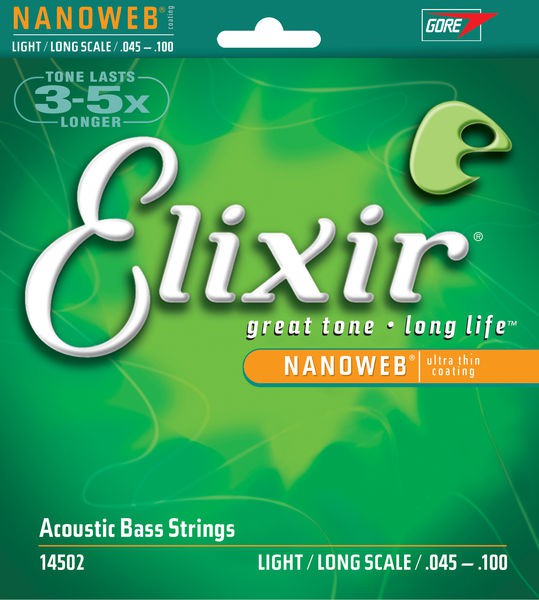 Elixir 14502 - struny do gitary basowej NanoWeb 45-100 Elixir 14502 - struny do gitary basowej NanoWeb 45-100