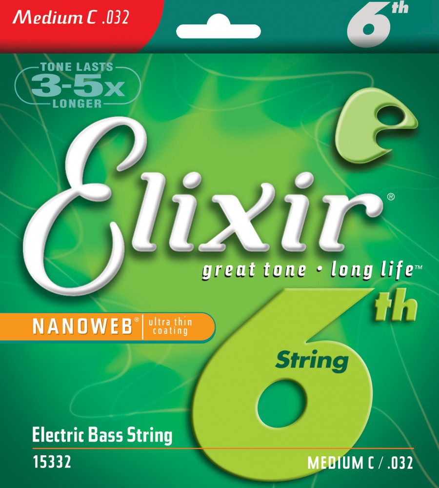 Elixir 15332 - struna basowa pojedyncza NanoWeb 032