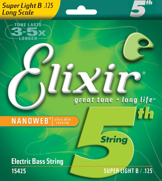 Elixir 15425 - pojedyncza struna do gitary basowej NanoWeb 125L Elixir 15425 - pojedyncza struna do gitary basowej NanoWeb 125L