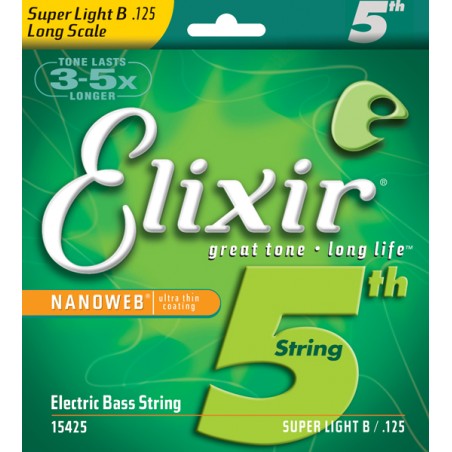 Elixir 15425 - pojedyncza struna do gitary basowej NanoWeb 125L