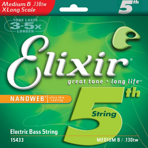 Elixir 15433 - struna pojedyncza do gitary basowej NanoWeb 130XL TW Elixir 15433 - struna pojedyncza do gitary basowej NanoWeb 130XL TW