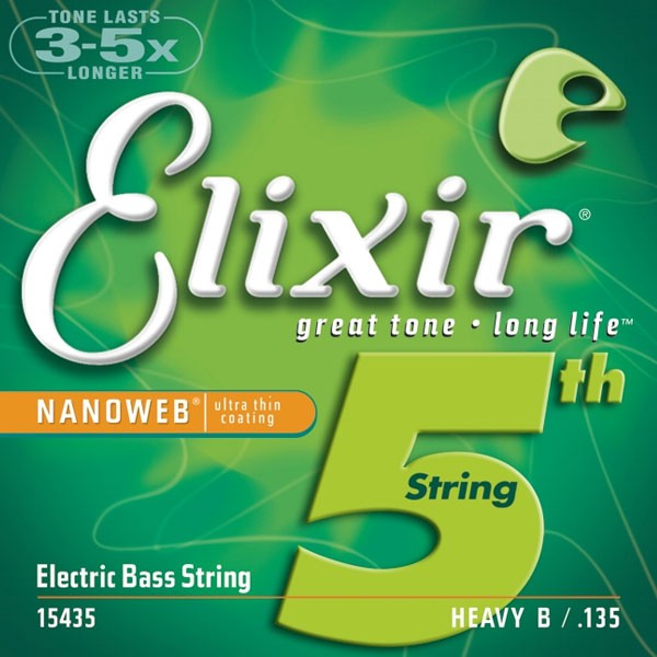 Elixir 15435 - struna pojedyncza do gitary basowej NanoWeb 135L