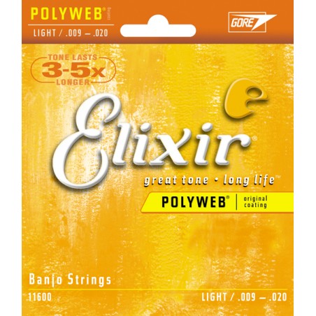 Elixir 11600 - struny do banjo Light