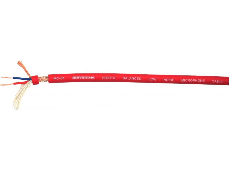 JB Systems MC-01 Red - kabel mikrofonowy