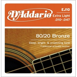 D'ADDARIO EJ10 - struny do gitary akustycznej