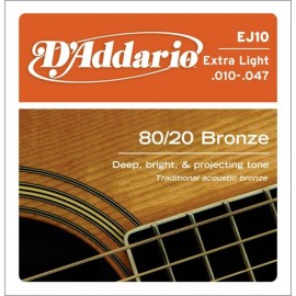 D'ADDARIO EJ10 - struny do gitary akustycznej