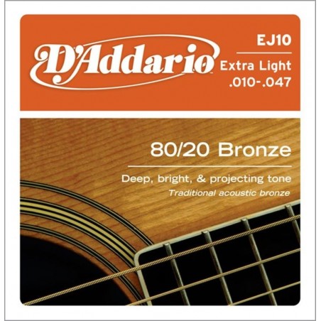 D'ADDARIO EJ10 - struny do gitary akustycznej