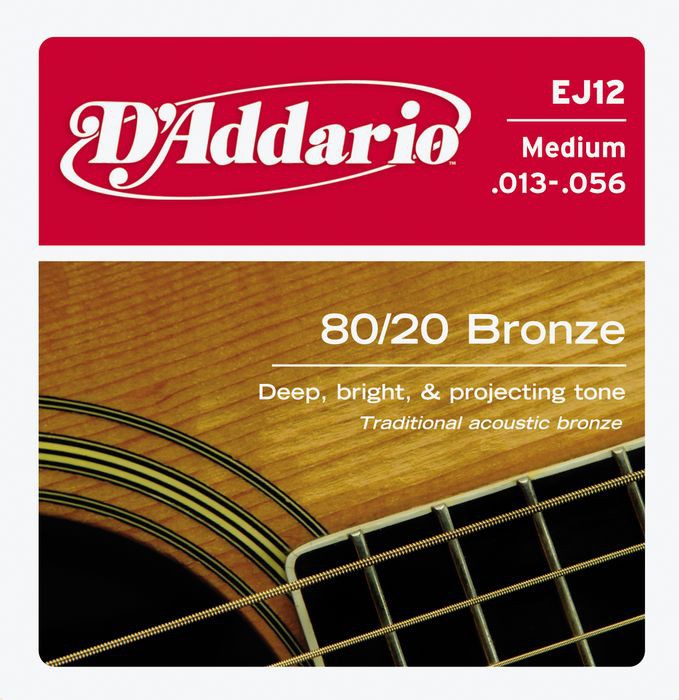 D'ADDARIO EJ12 - struny do gitary akustycznej D'ADDARIO EJ12 - struny do gitary akustycznej