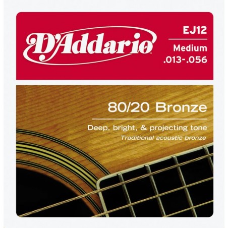D'ADDARIO EJ12 - struny do gitary akustycznej