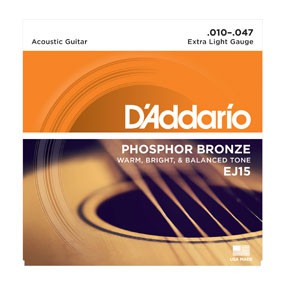 D'ADDARIO EJ15 - struny do gitary akustycznej D'ADDARIO EJ15 - struny do gitary akustycznej