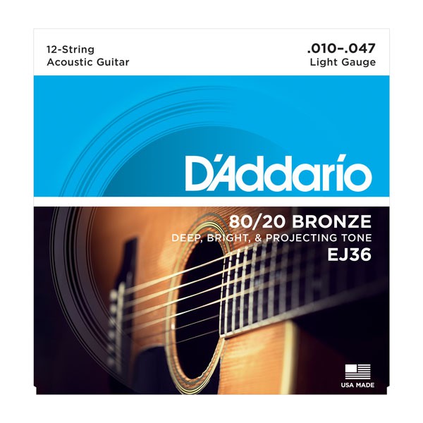 D'ADDARIO EJ36 - struny do gitary akustycznej D'ADDARIO EJ36 - struny do gitary akustycznej