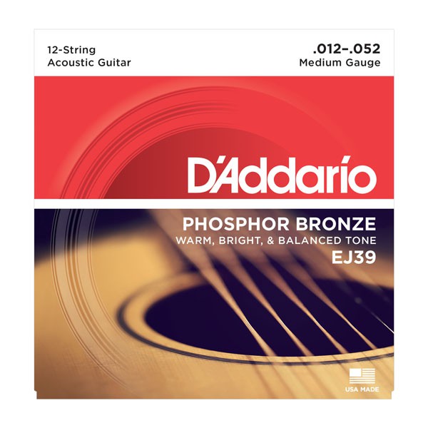 D'ADDARIO EJ39 - struny do gitary akustycznej D'ADDARIO EJ39 - struny do gitary akustycznej
