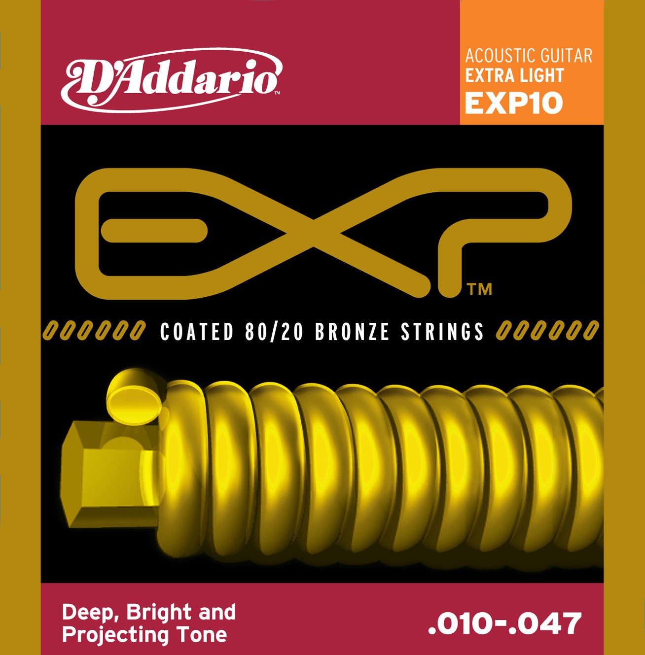 D'ADDARIO EXP10 - struny do gitary akustycznej D'ADDARIO EXP10 - struny do gitary akustycznej