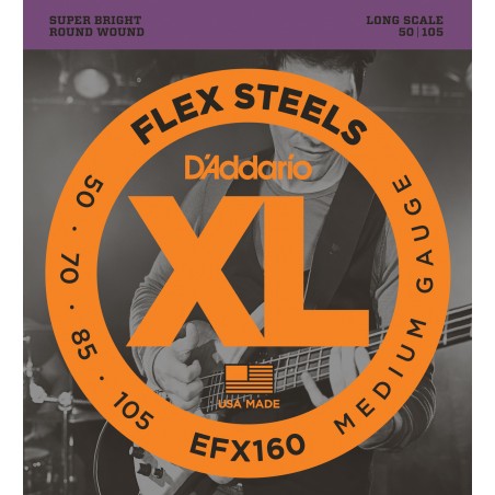 D'ADDARIO EFX160 - struny do gitary basowej
